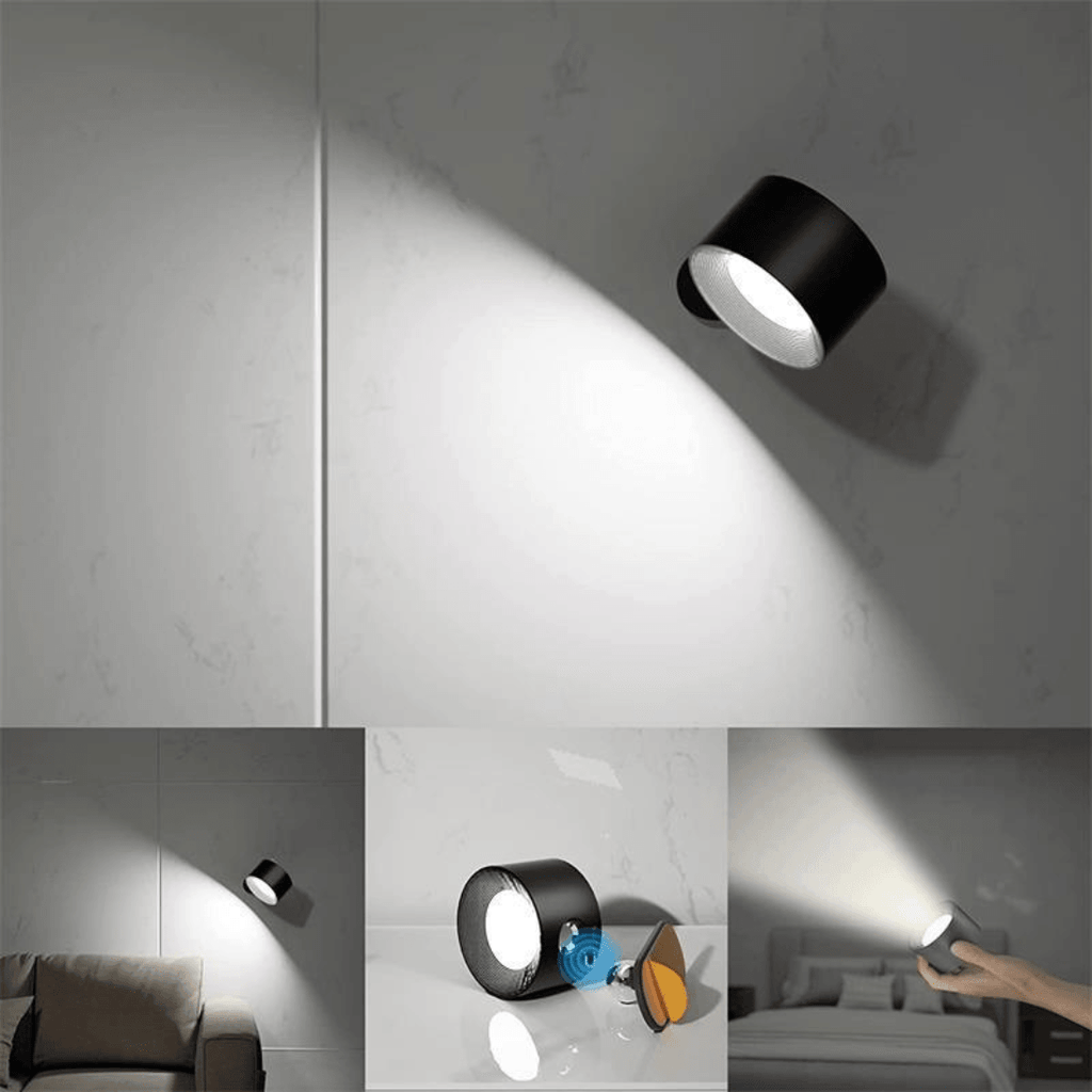360° wireless rechargeable wall light | Versatile LED lighting solution