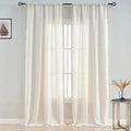 Boho Cotton-Linen Semi-Sheer Curtains
