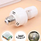 Motion-controlled E27 lamp socket with IR sensor