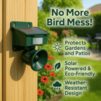 Motion detector bird repeller for effective protection