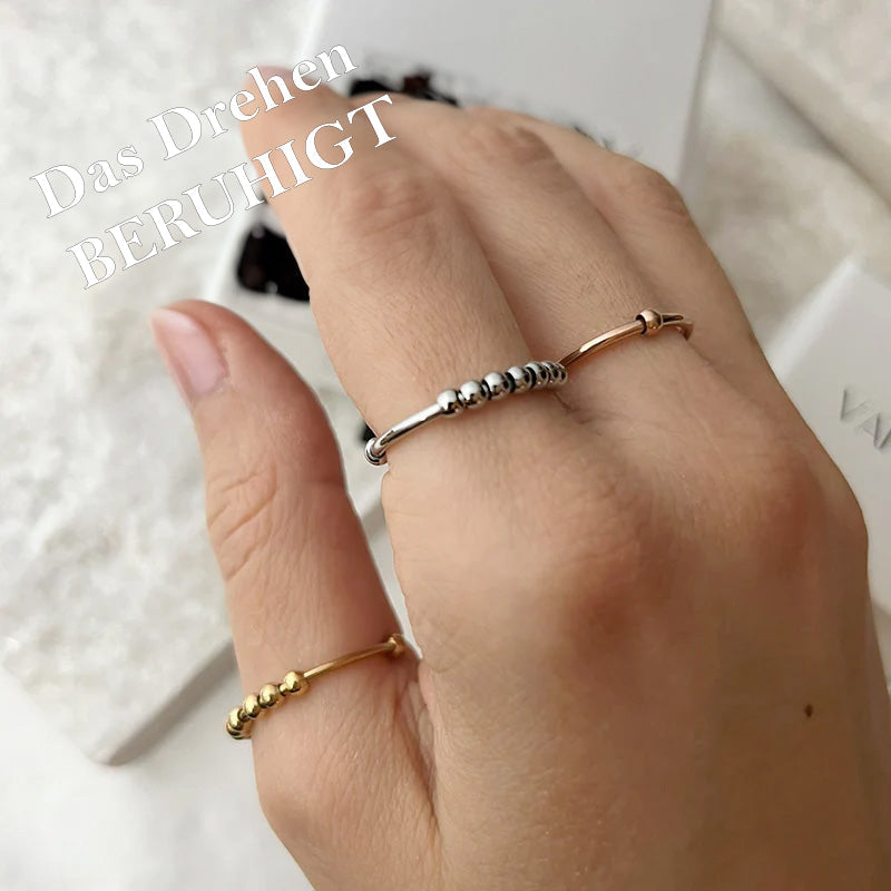 Calm – Anxiety Ring with Pearls - Anti Stress & Anti Anxiety