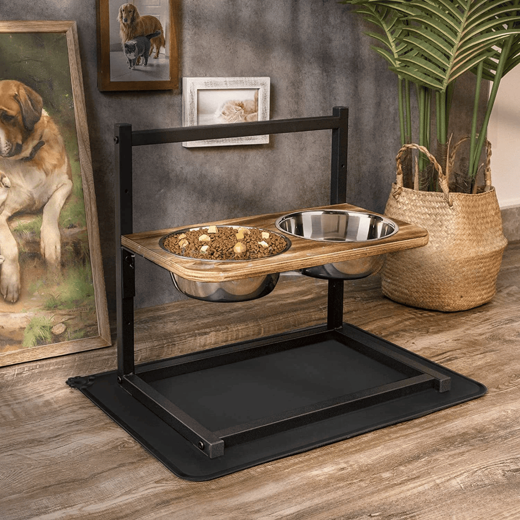 Ergonomic Feeding Station made of Stainless Steel for Large & Medium Dogs