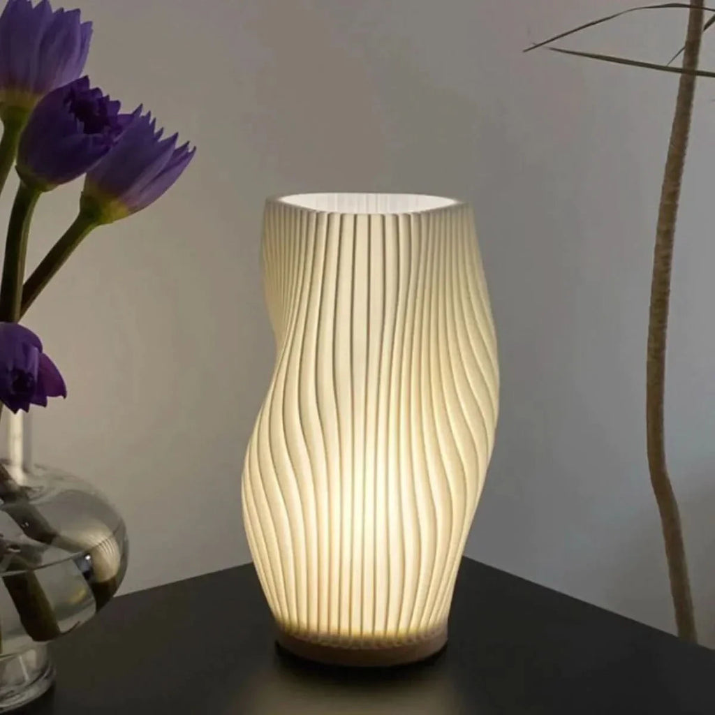 Wavecrest Lamp – Sleek USB-Powered Dimmable Table Lamp