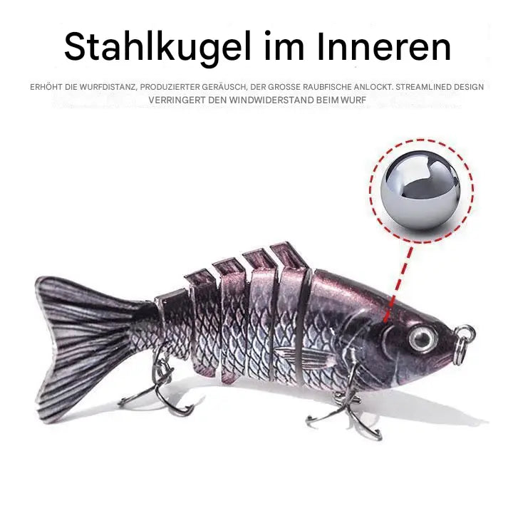 Bionic fishing lure with realistic swimming motion
