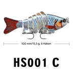 Bionic fishing lure with realistic swimming motion