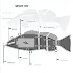 Bionic fishing lure with realistic swimming motion