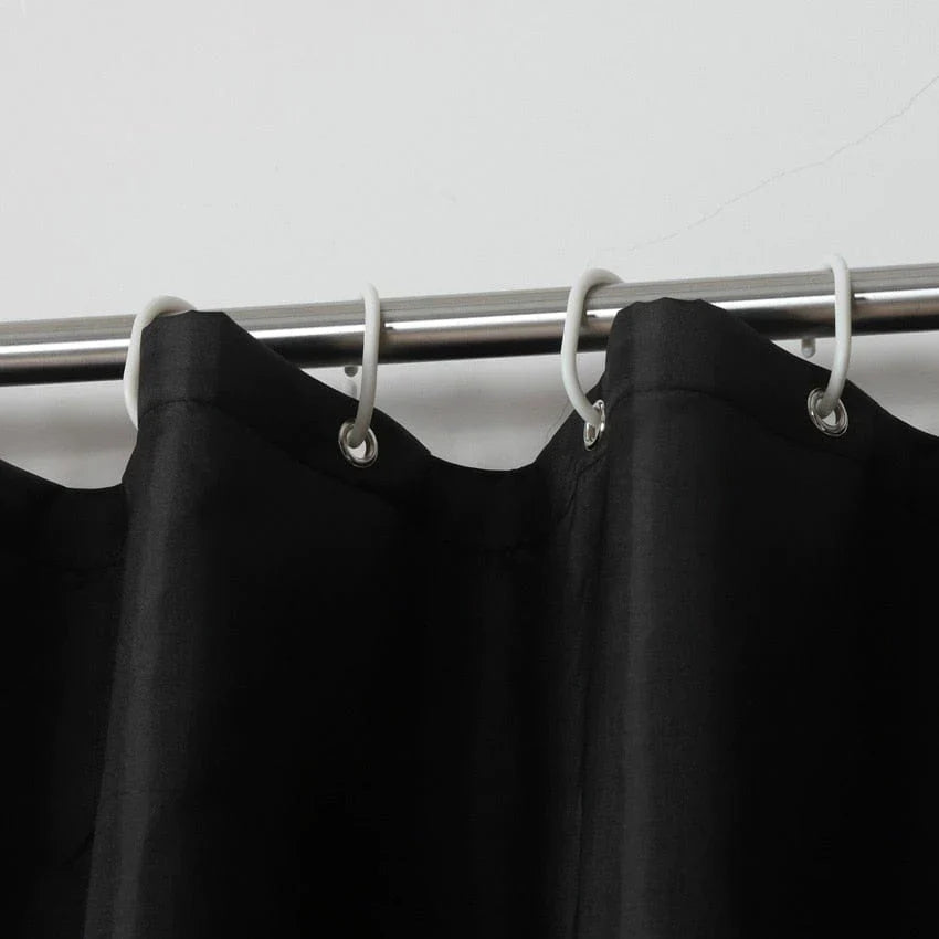 Black shower curtains