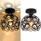 Modern Luxury Round LED Ceiling Lamp made of Crystal Glass