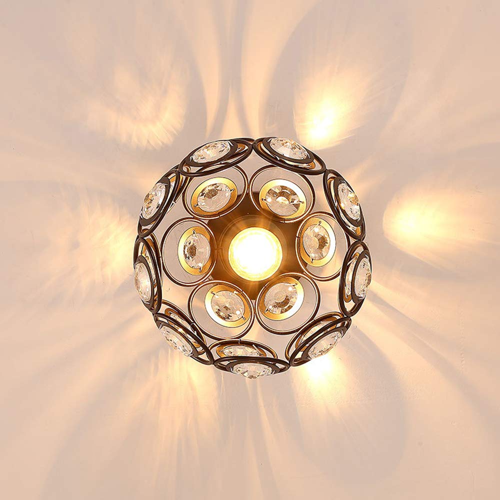 Modern Luxury Round LED Ceiling Lamp made of Crystal Glass