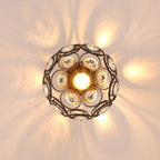 Modern Luxury Round LED Ceiling Lamp made of Crystal Glass