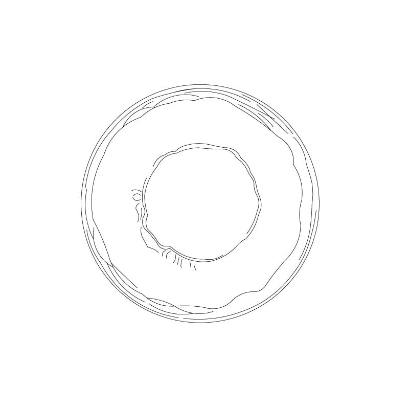 Round Glass Wall Lamp in Scandinavian Design