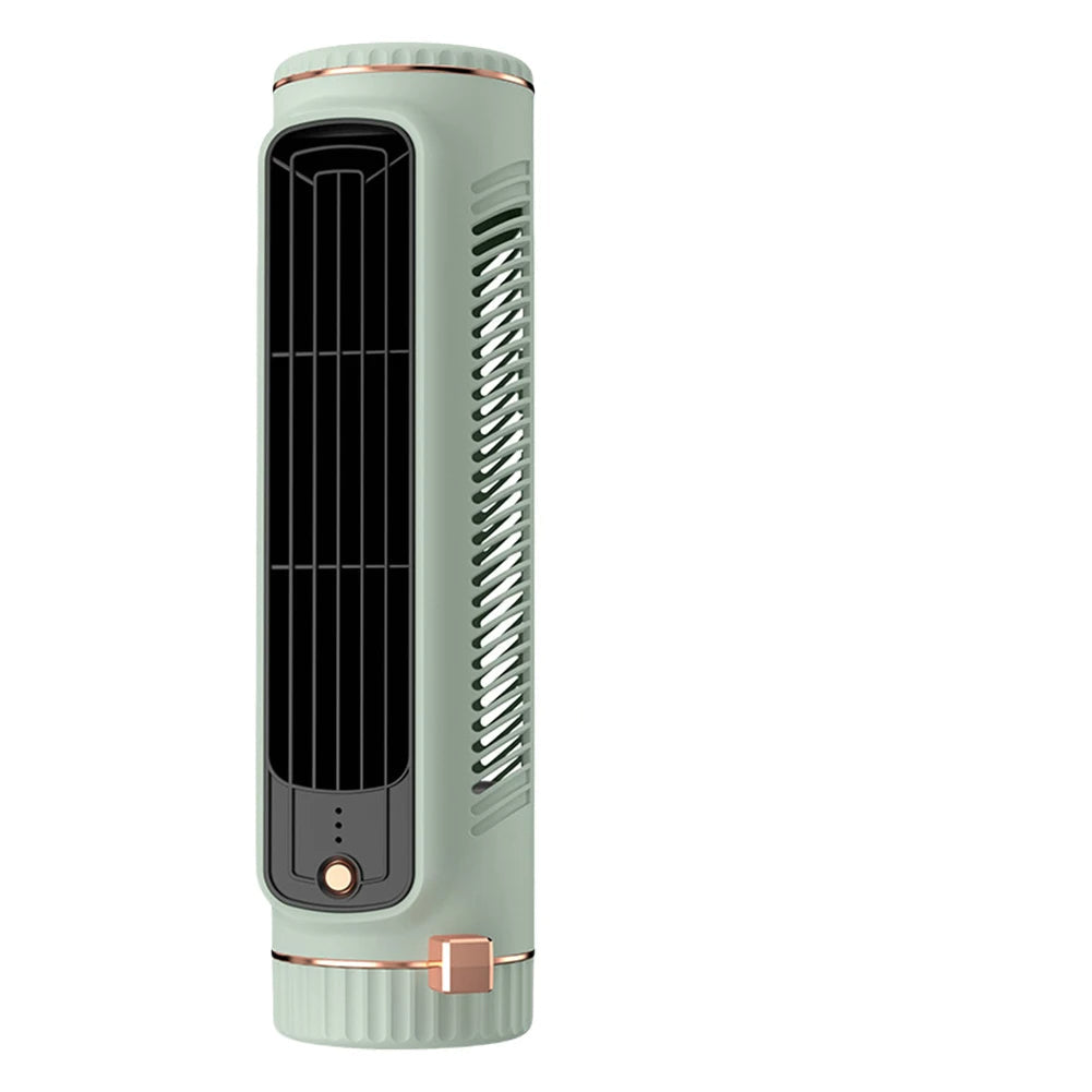 CoolBreeze Mini – Portable bladeless tower fan with USB charging function