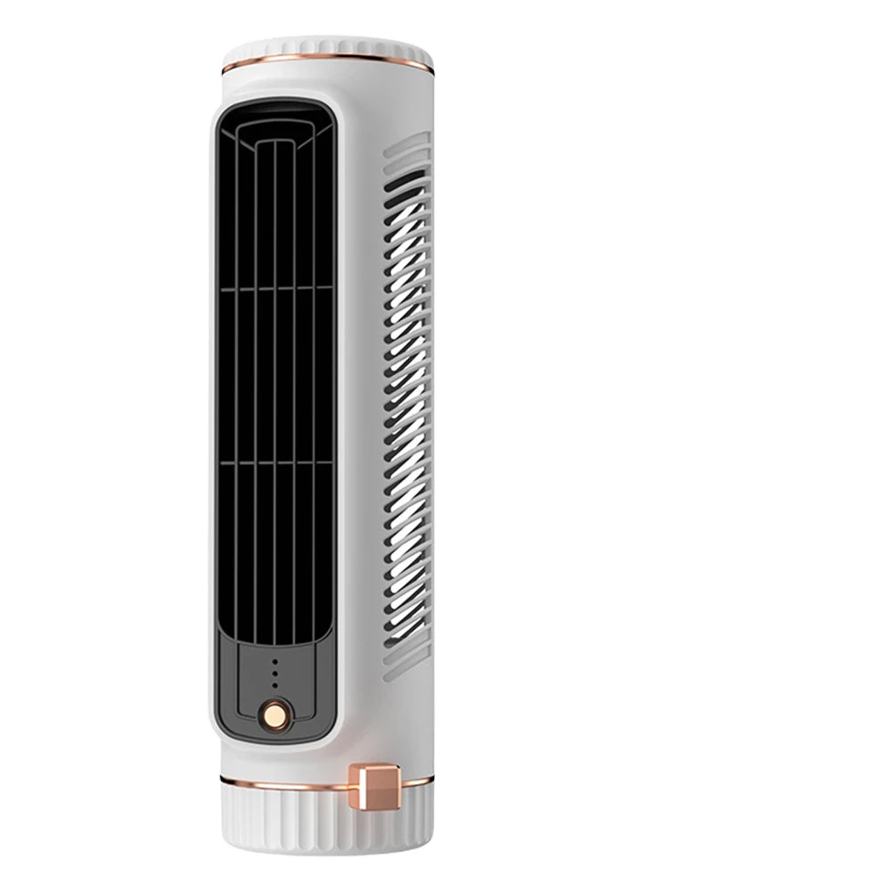CoolBreeze Mini – Portable bladeless tower fan with USB charging function