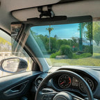Glare-free driving visor – Against sunlight & winter glare