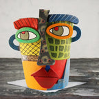 Stylish Abstract Art Flower Pot Ornaments - RetroVisage