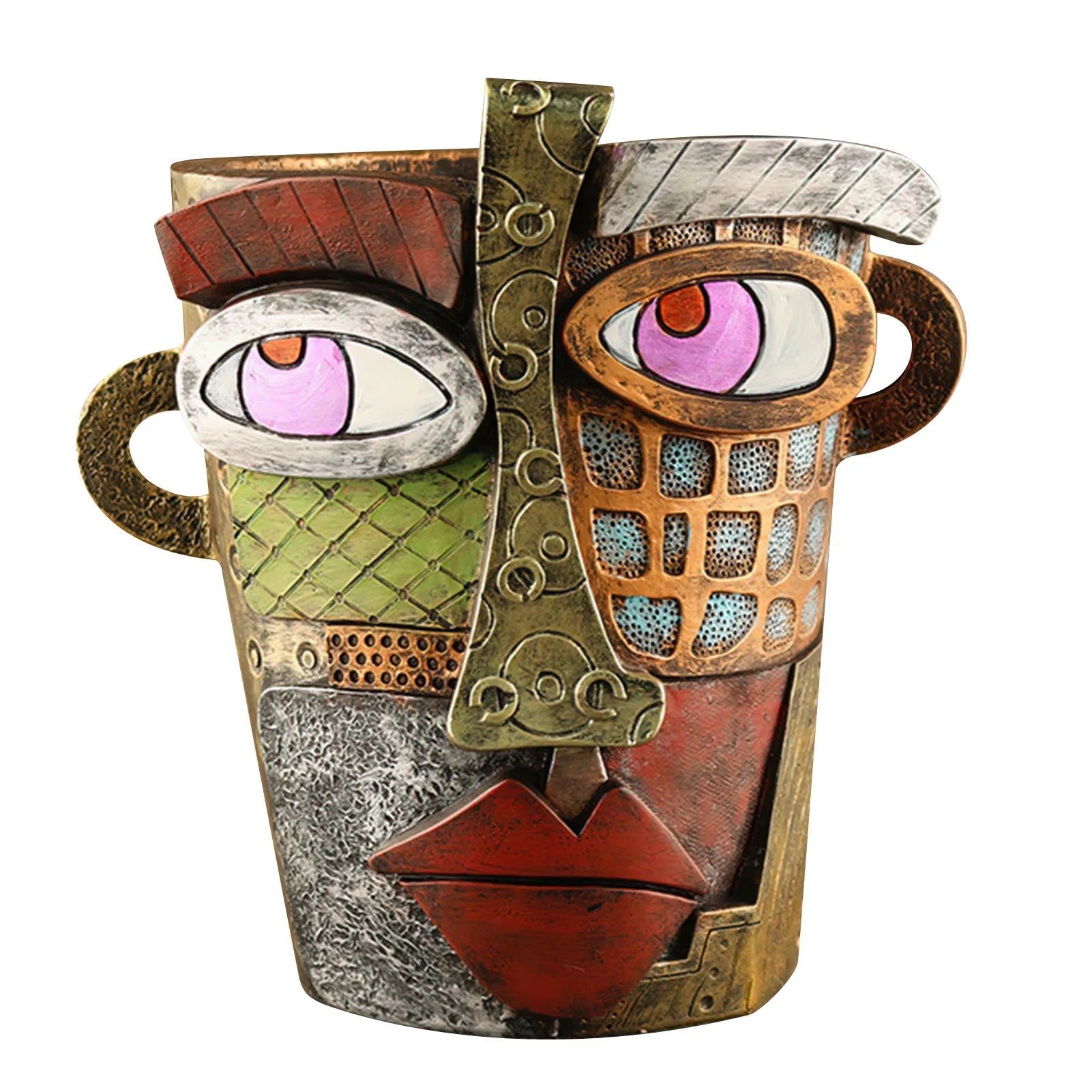 Stylish Abstract Art Flower Pot Ornaments - RetroVisage