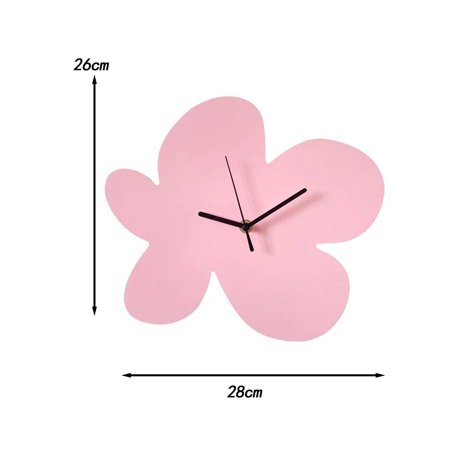 BloomTime | Wall Clock Modern 30 cm Colorful Wood