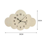 BloomTime | Wall Clock Modern 30 cm Colorful Wood