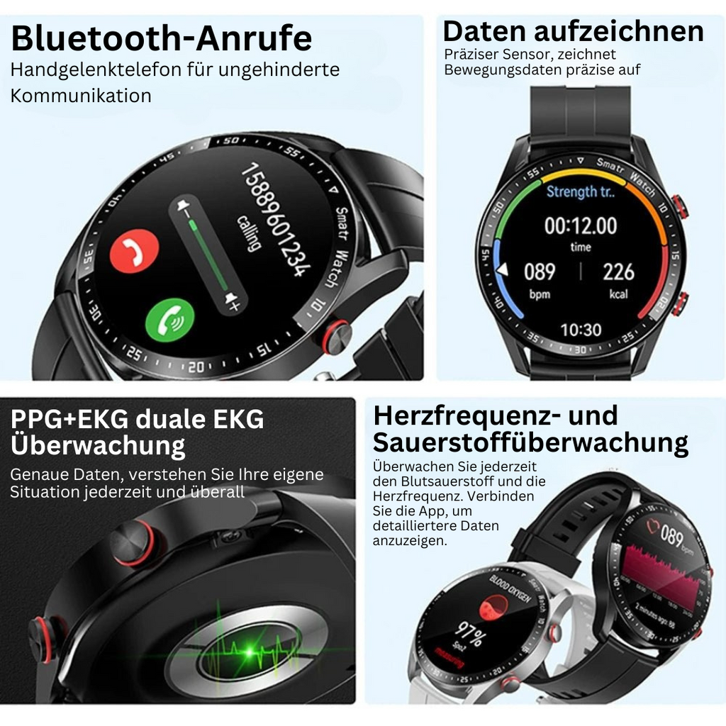 Glucose meter and health monitor in a smartwatch - GlucoseGuard