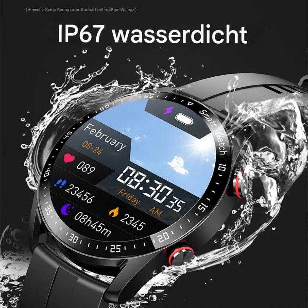 Glucose meter and health monitor in a smartwatch - GlucoseGuard