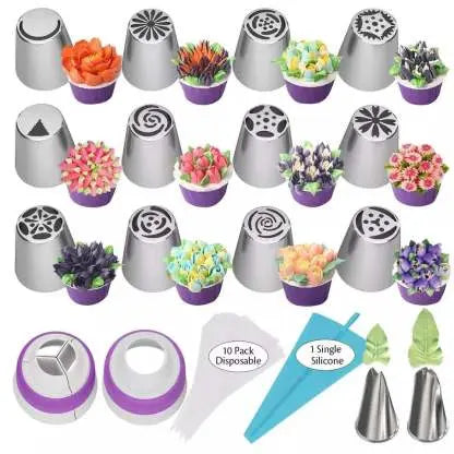 Flower Spray Nozzle Set – Effortless Cake Decoration