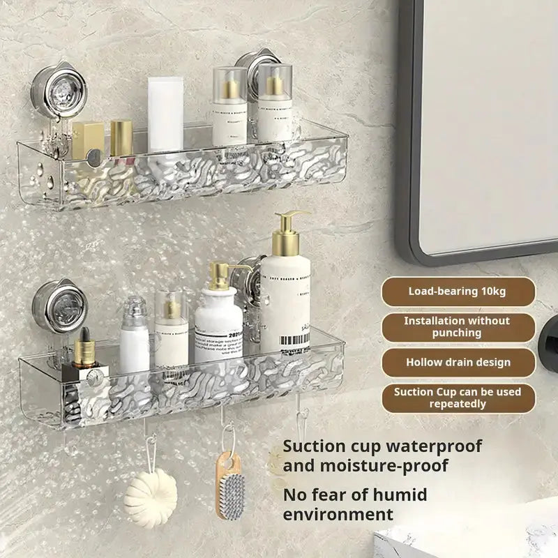 Suction Cup Shower Shelf – Strong & Secure Hold