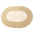 Boho Braided Hemp Oval Rug