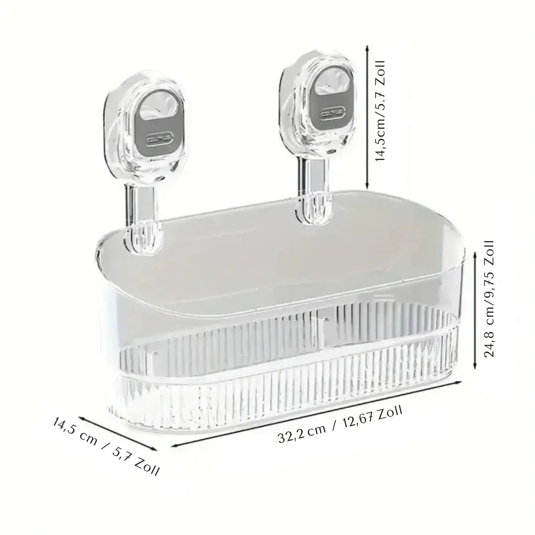 Drill-free storage box with snap-on system
