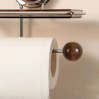 Drill-free toilet paper holder made of stainless steel