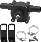Drill-operated liquid pump for fast and efficient liquid transfer