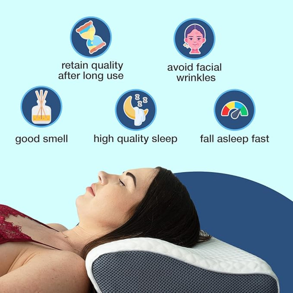 BreatheEase Neck Pillow | Orthopedic Anti-Snoring Pillow