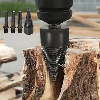 Firewood Drill Bit Set – Split wood easily with the cordless drill
