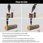 Firewood Drill Bit Set – Split wood easily with the cordless drill