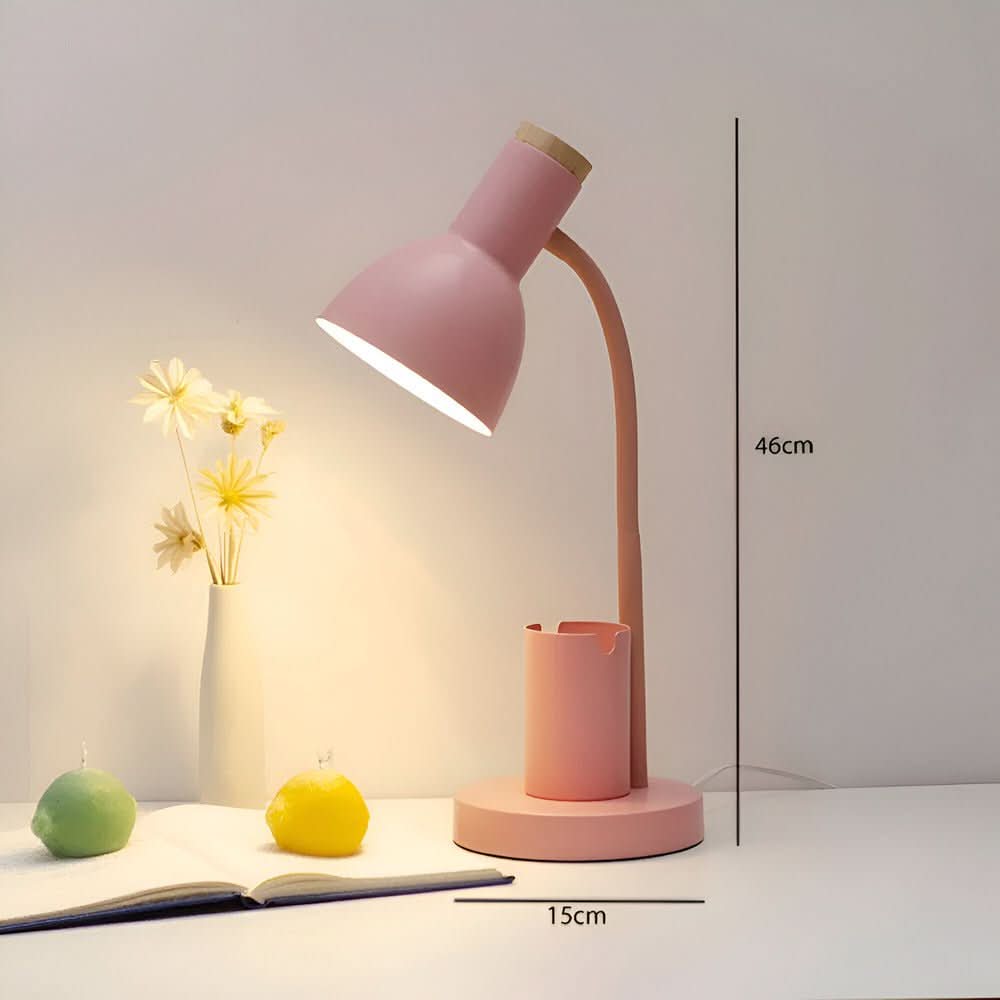 LED Table Lamp with Pen Holder for Organization & Style