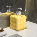 Ceramic Soap Dispenser with Bubble Design for Bathroom or Kitchen