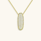 Bubble Initial-Diamond-Necklace