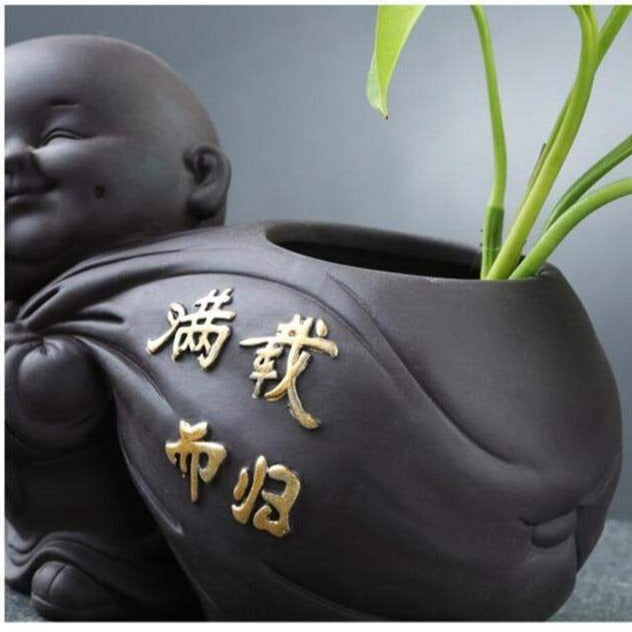 Buddha-Monk-Flowerpot
