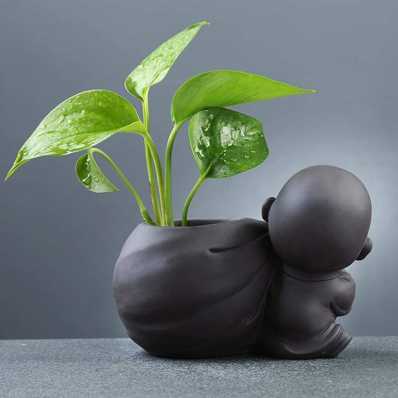 Buddha-Monk-Flowerpot