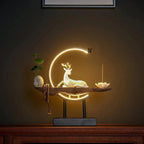 White Deer Incense Burner Lamp - SereneStag