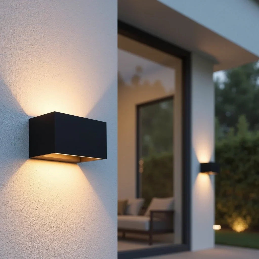 Outdoor lamp with sensor
