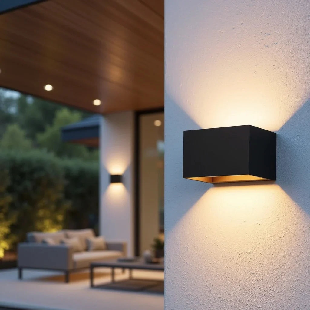 Outdoor lamp with sensor