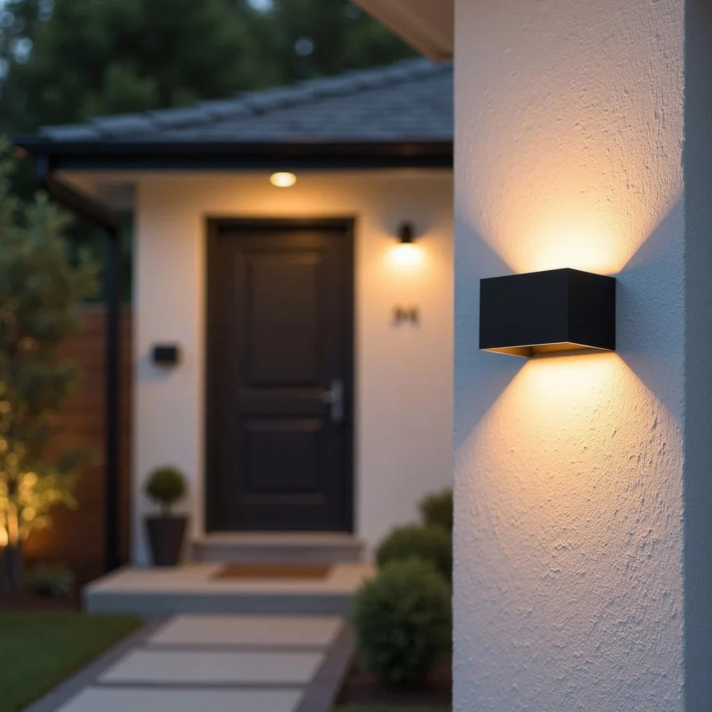 Outdoor lamp with sensor
