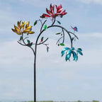 Colorful Garden Windspinner – Fascinating Flower Decoration