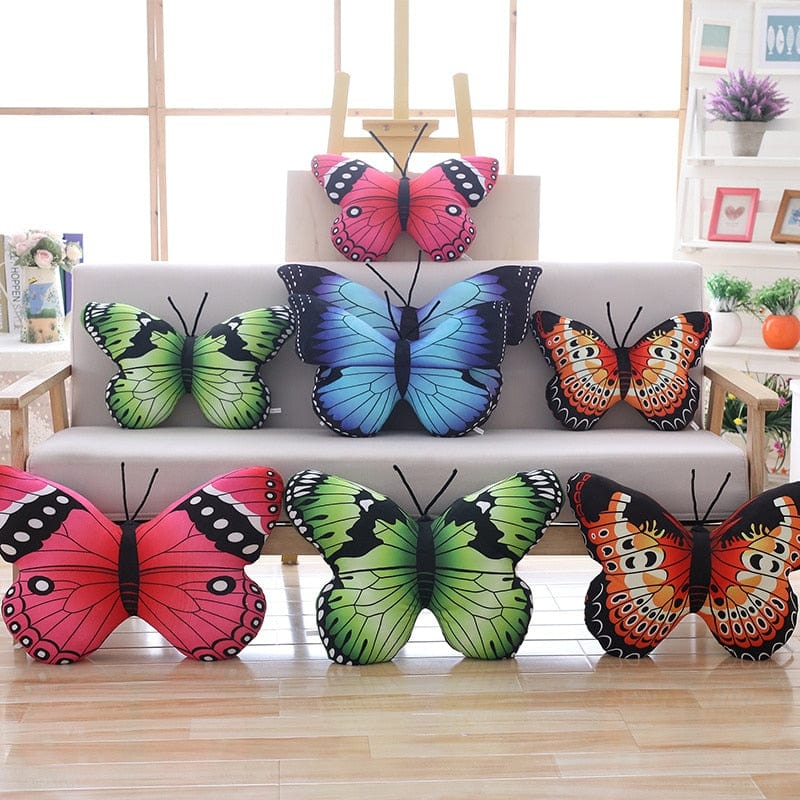 Butterfly plush pillow