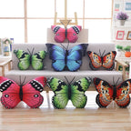Butterfly plush pillow