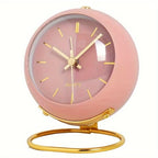Retro Analog Alarm Clock with Silent Movement