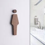 Set Wooden Toilet Seats of Black Walnut – Men & Women – Self-adhesive