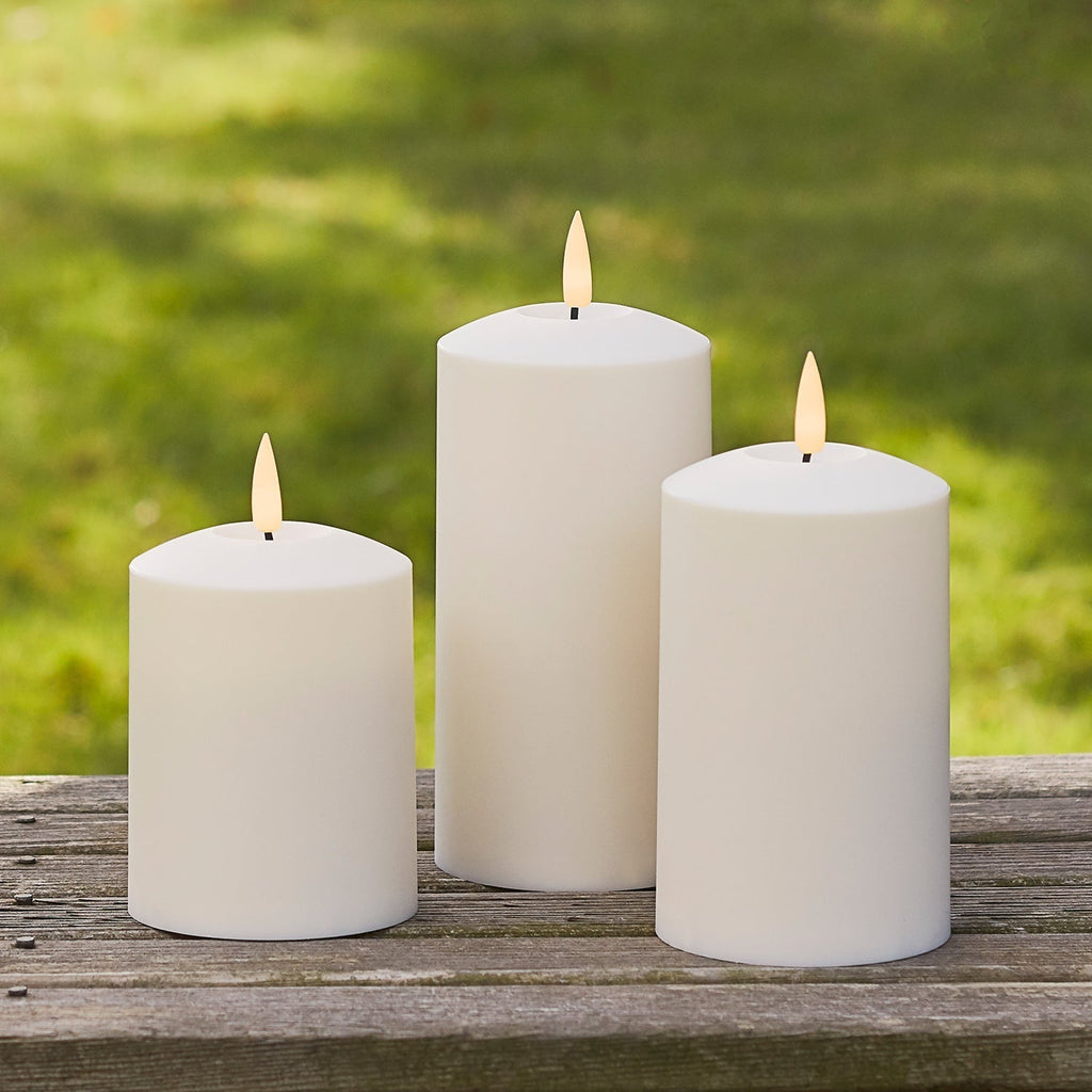 TruGlow LED Outdoor Candle Trio with Remote Control