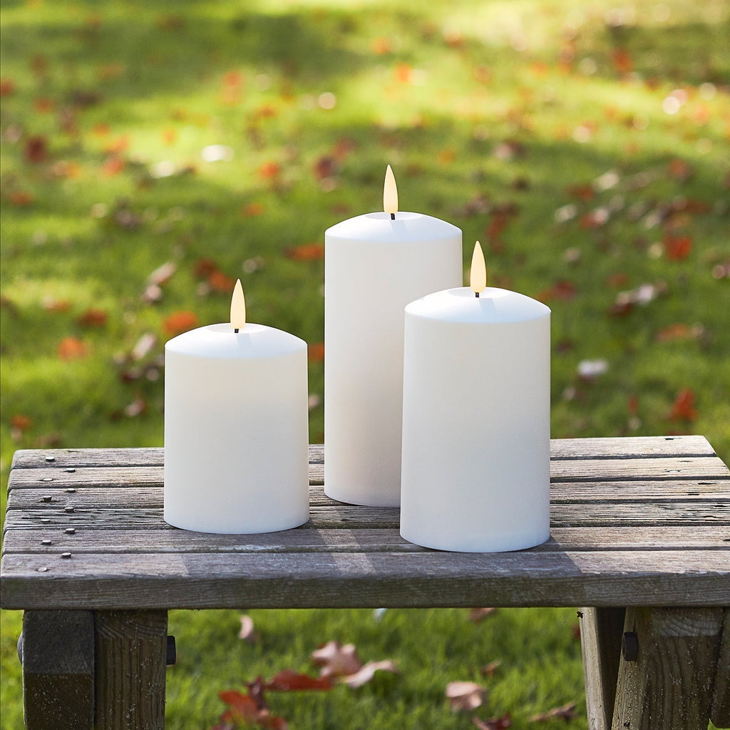 TruGlow LED Outdoor Candle Trio with Remote Control