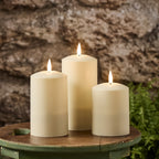 3 Piece Set TruGlow Solar Candles